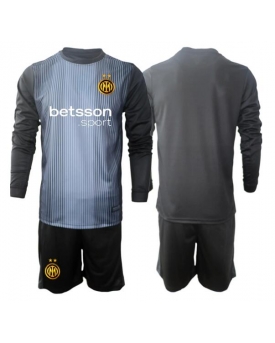 Inter Milan Portiere Maglia Gara Casa Repliche 2025-26 Bambino Maniche Lunghe
